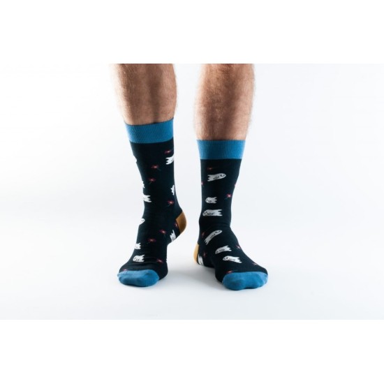 Doris & Dude Socks   Black Spooky