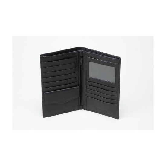 *Mens Leather Jacket Wallet- Black 