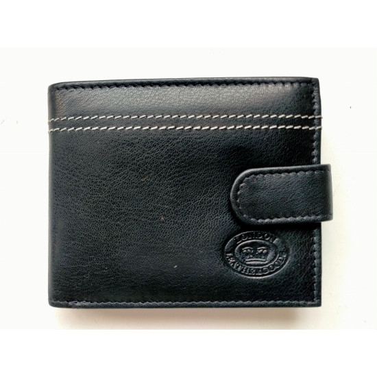 Mens Leather Wallet- Black