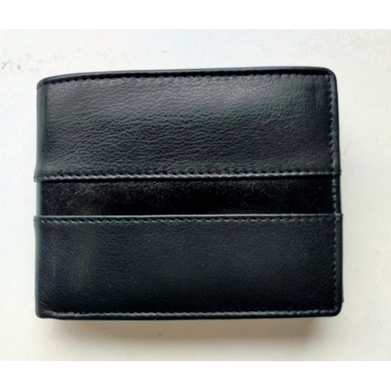 Mens Leather Wallet- Black