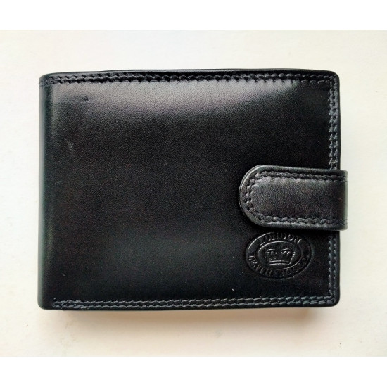 Mens Leather Wallet- Black
