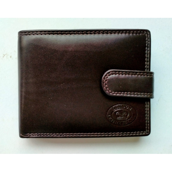 Mens Leather Wallet- Dark Brown