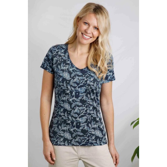 Merica Organic Cotton Tee- Navy