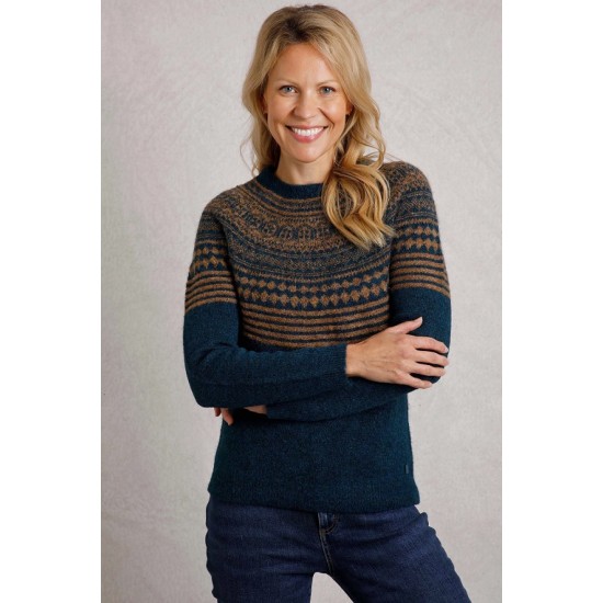 Miska Fair Isle Jumper- Forest