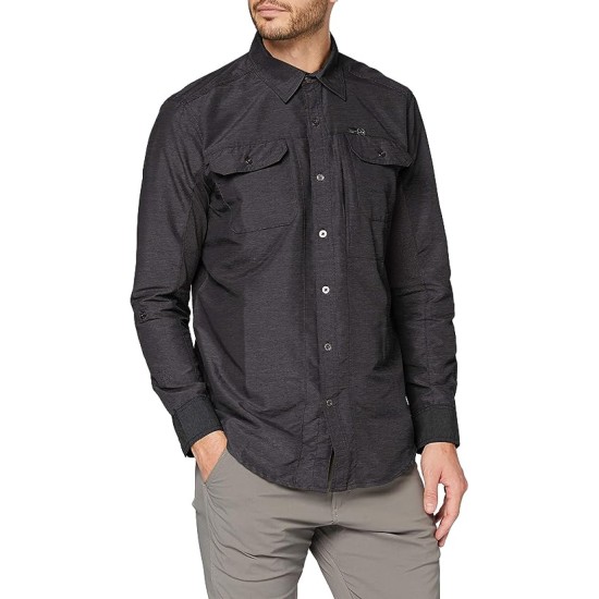 Wrangler Mixed Material Shirt Black