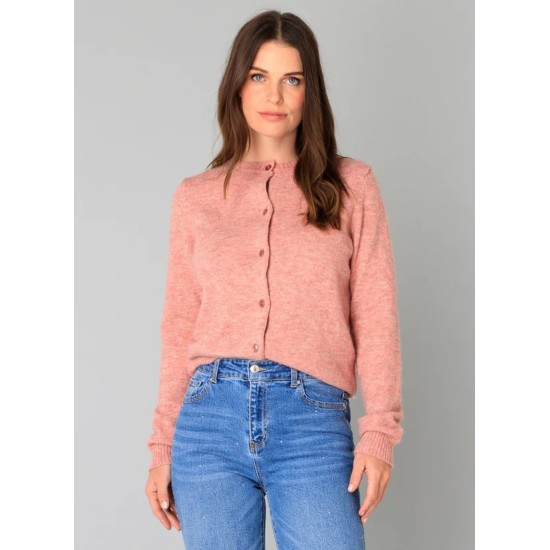 Naomi Cardigan -Dark Rose Mel