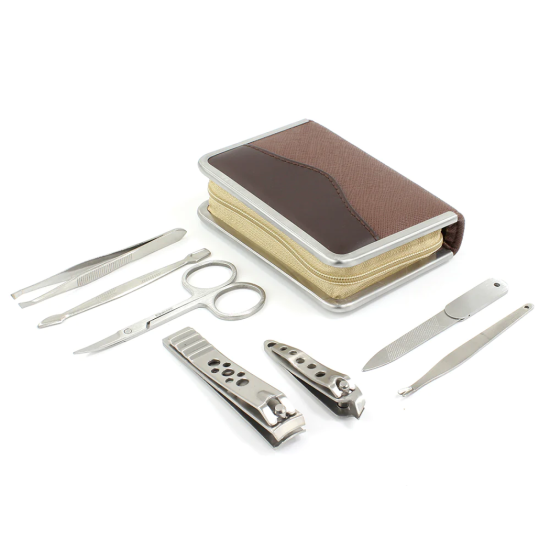    New Medium Manicure Set- Brown