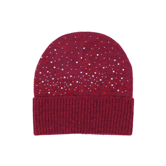 Nicole Embelished Beanie - Wine