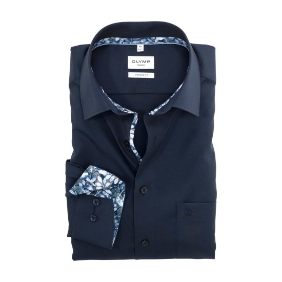Olymp Tendez- Navy Pattern Collar