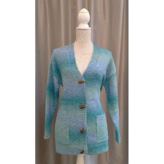 Ombre Cardigan- Blue