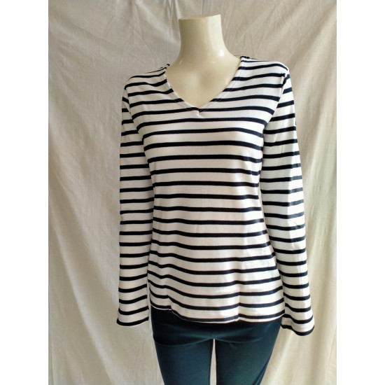 Opah Top- White/Navy