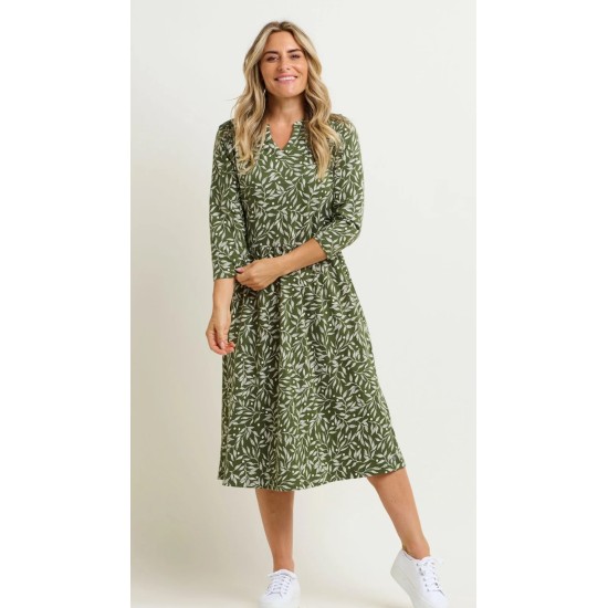 Orchard Leaf Midi Dress