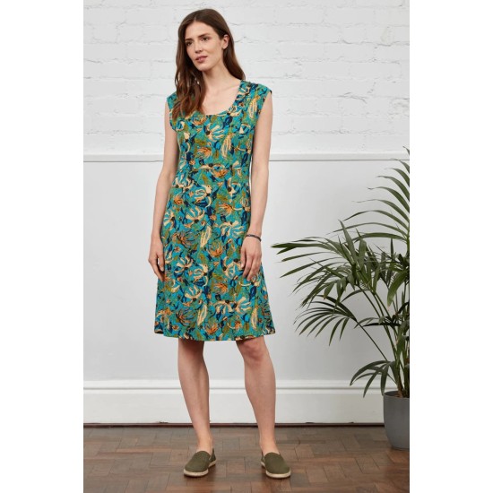 Organic Fit & Flare Dress- Rio