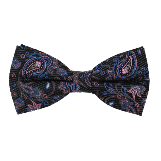 Paisley Silk Bow Tie- Pink