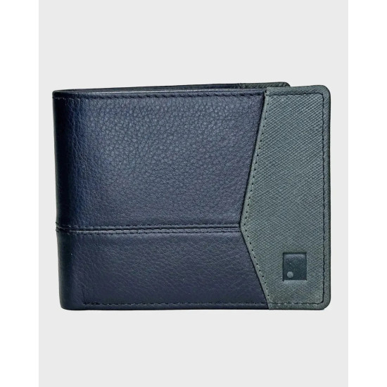 Panel Stitch Wallet Black/Green
