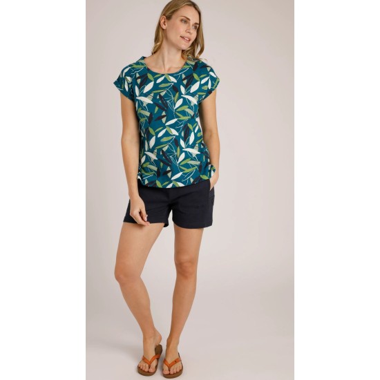 Paw Paw Organic Printed Top Deep Blue Sea