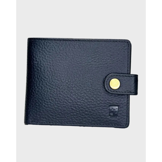 Pebble Grain Wallet Black