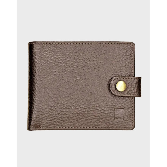 Pebble Grain Wallet Brown