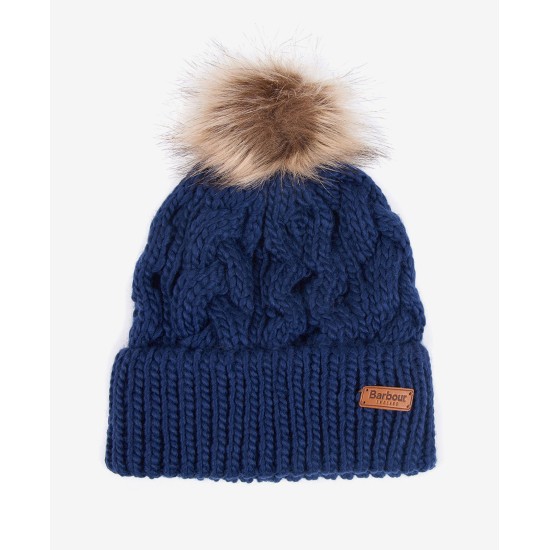Penshaw Cable Beanie Navy