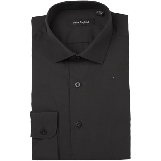 Peter England Shirt Black Tailored Fit