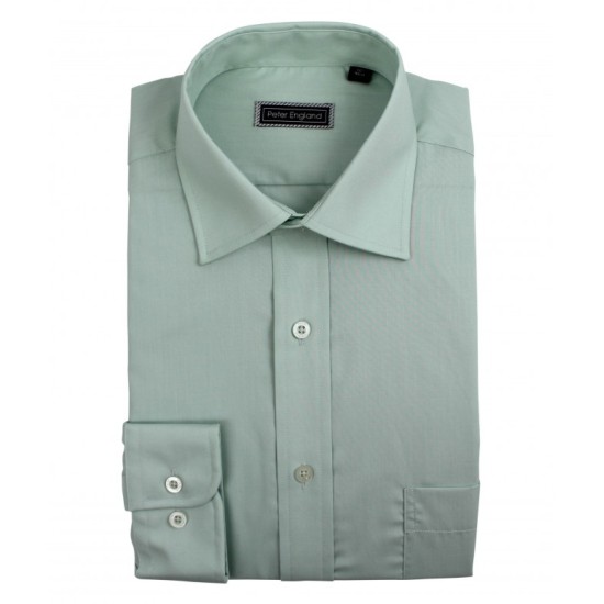 Peter England Shirt Sage Green 004