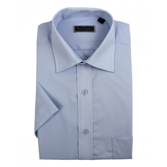Peter England Short Sleeve Blue