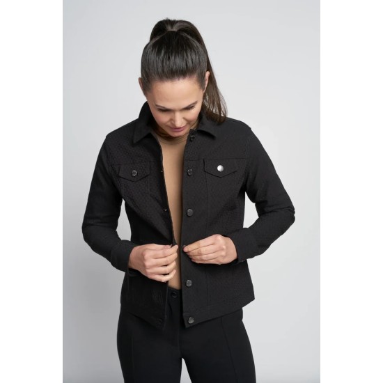 Pinns Jacquard Bengaline Jacket- Black