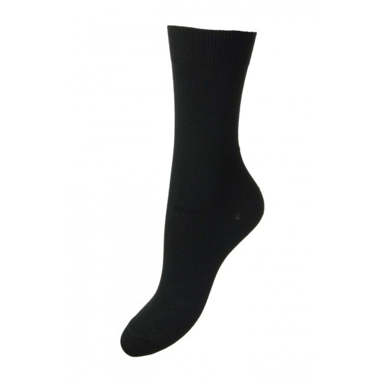 Plain supersoft Bamboo- Black sock