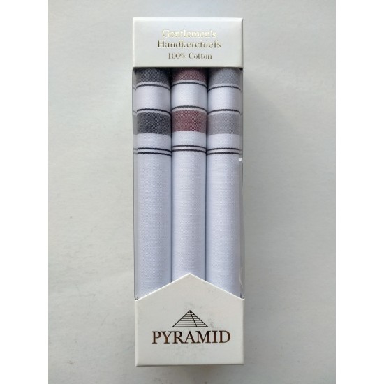PM20 White/Patterned Stripe
