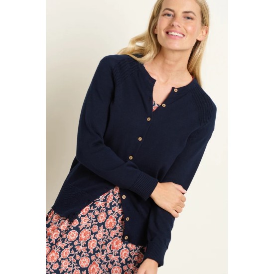 Pop Detail Knitted Cardigan