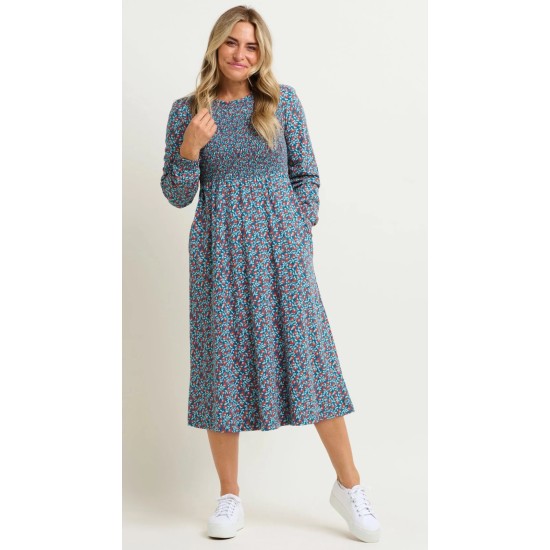Pressed Flowers Midi Dress