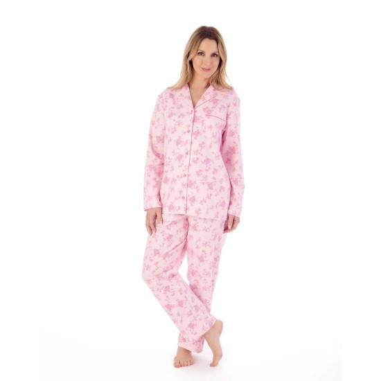 Brushed Cotton Pyjamas- Pink