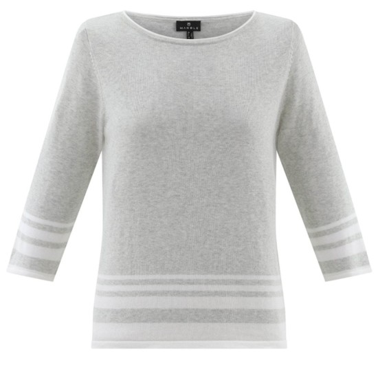 R/N Striped Detail Jumper- Grey