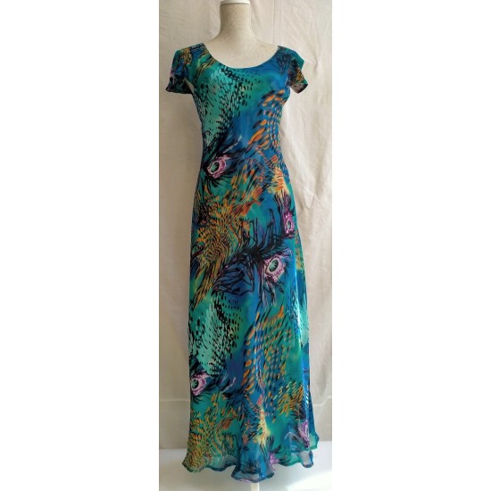 Reversible Dress- Turq Multi