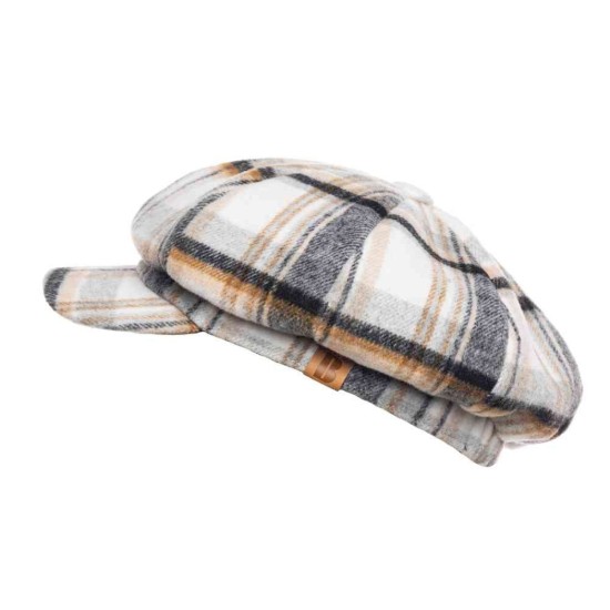 Rosalind Bakerboy Hat- Check