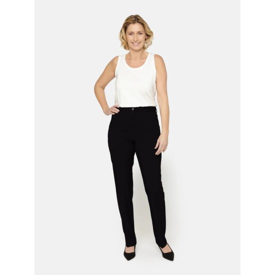 Sara Trouser Zip Pockets - Black