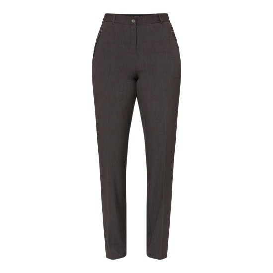 Sara Trouser Zip Pockets - Grey Mel