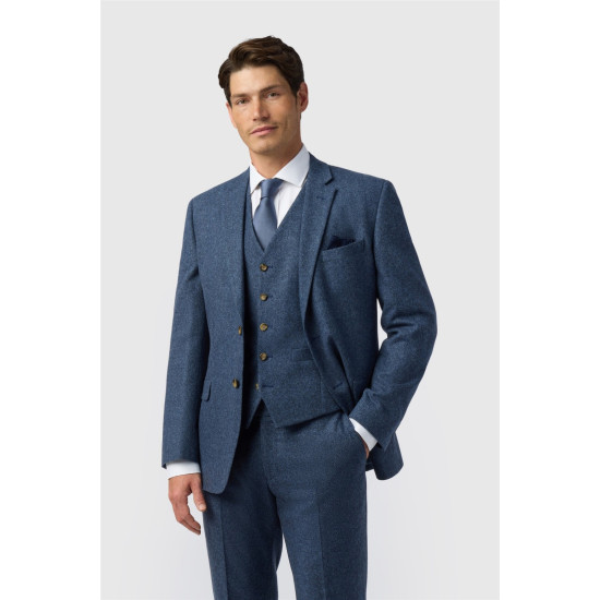 Alexandre Dalston Donegal Jacket Blue