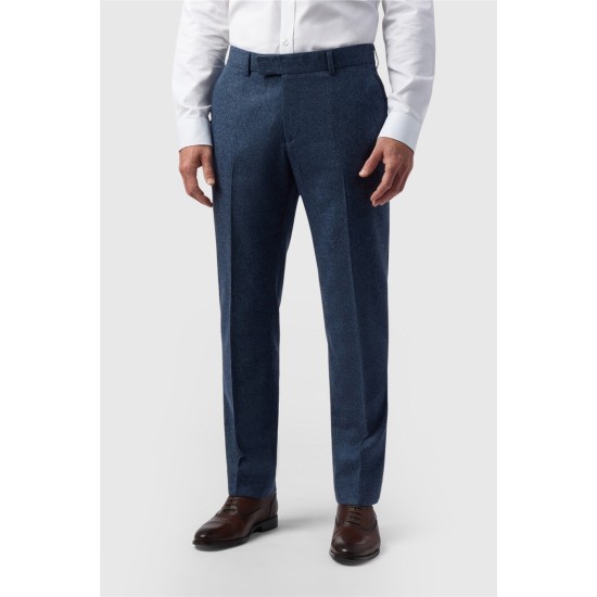 Alexandre Dalston Donegal Trousers Blue