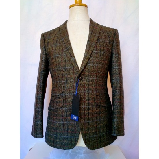 Scott Jacket Olive with Berry