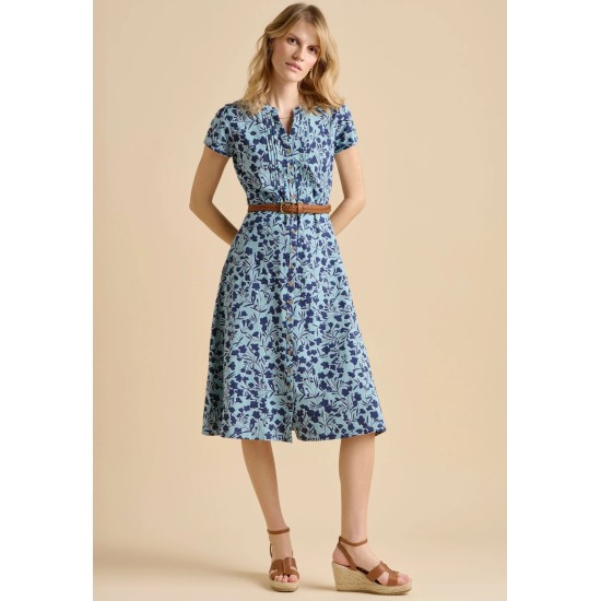 Shadow Floral Midi Dress