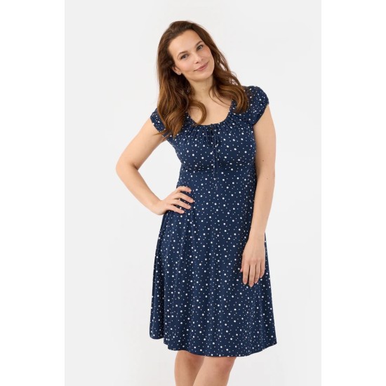 Signature Dotty Dress -Navy 