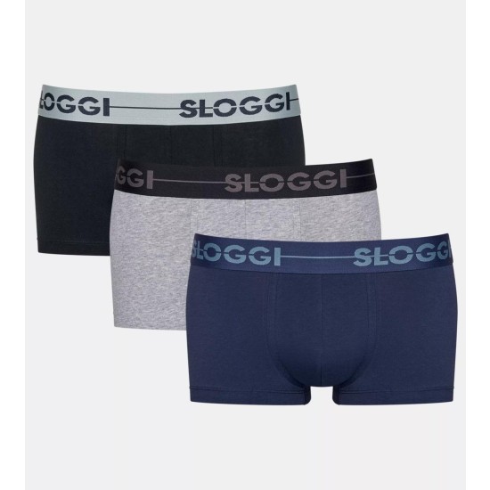 Sloggi Go Hipsters 3Pack Mixed M008 Navy Black Grey