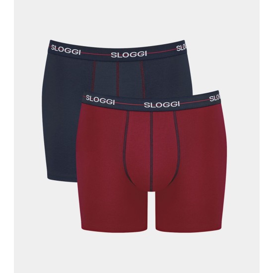 Sloggi Start 2-Pack Short Red/Navy