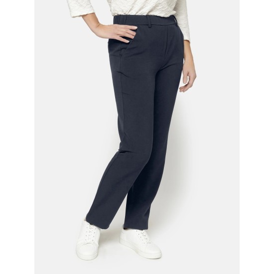 Sofie Elasticated Waist Trouser- Navy
