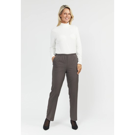 Sofie Elasticated Waist Trouser- Slate Grey