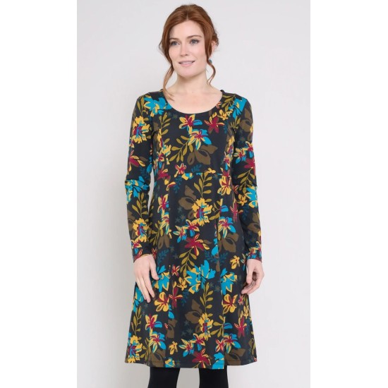 Sophie Fit & Flare Dress- Raven Mix