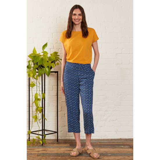 Straight Leg Trouser- Indigo