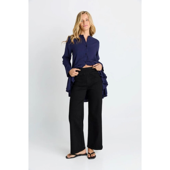 Straight Stretch Jean -Black