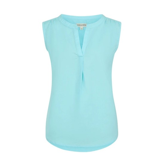 Sunrise Blouse- Aqua
